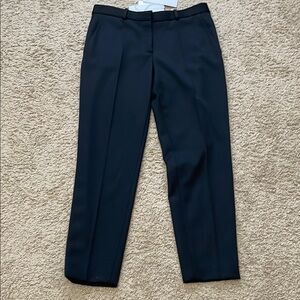 Stella McCartney Black Mid-Rise Flat Front Tailored Ankle Pants 100% Wool NWT 6